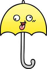 gradient shaded cartoon umbrella