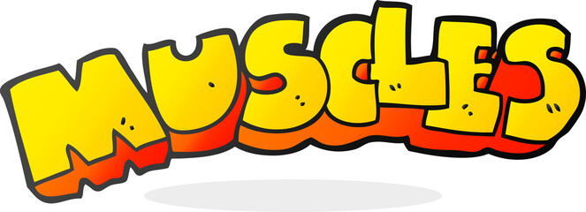 cartoon muscles symbol