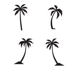 palm tree icon vector illustration template design - obrazy, fototapety, plakaty