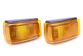 Plastic car wing repeater in orange