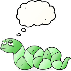 thought bubble cartoon bored snake