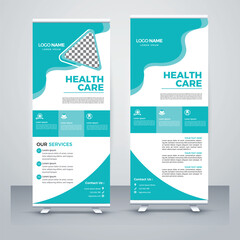 Naklejka premium Medical Service Center Rollup Banner 