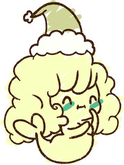 Christmas Ghost Chalk Drawing