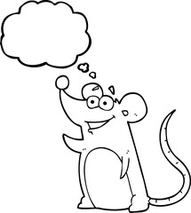 thought bubble cartoon mouse