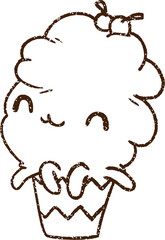 Cupcake Charcoal Drawing