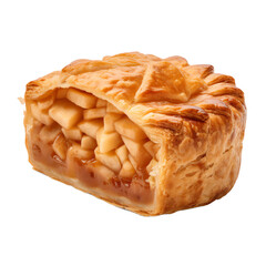 apple pie isolated on transparent background