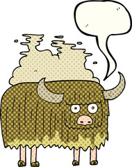 comic book speech bubble cartoon smelly cow