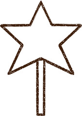 Magic Wand Charcoal Drawing