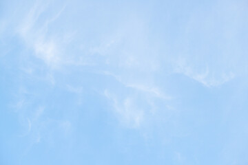 Blue sky with white clouds, background.