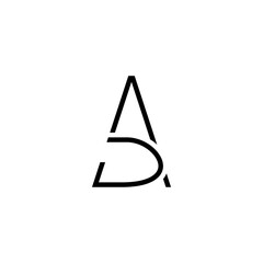 Premium design Logo with initial, letter, alphabet AD for company branding and other