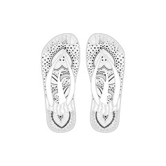 Flips flops with a pattern