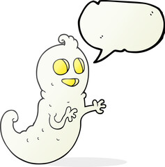 speech bubble cartoon ghost