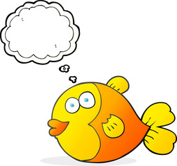 thought bubble cartoon fish