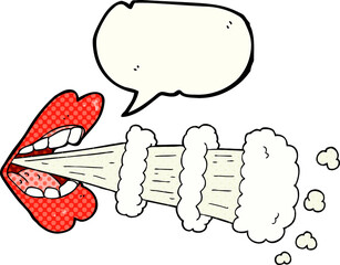comic book speech bubble cartoon breath