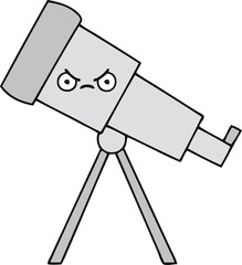 cute cartoon telescope