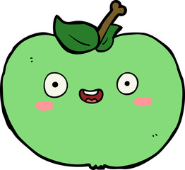 cartoon apple