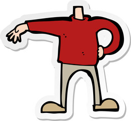 sticker of a cartoon male boy making gesture