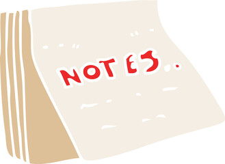 cartoon doodle note pad