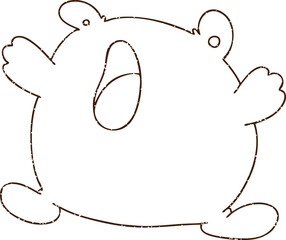 Bear Charcoal Drawing