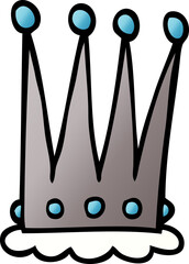 cartoon doodle crown