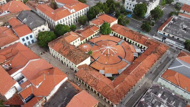 Centro Hist&oacute;rico S&atilde;o Lu&iacute;s Maranh&atilde;o Patrim&ocirc;nio UNESCO Colonial Azulejos Fachadas Taipa Telhados Venezianas Abandonado Pal&aacute;cio Le&otilde;es Sede Governo Estado Pal&aacute;cio La Ravardi&egrave;re Prefeitura Drone A&eacute;rea