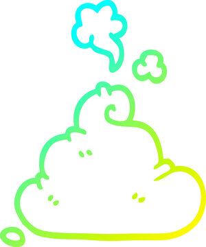 recommend clip art: cold gradient line drawing cartoon poop