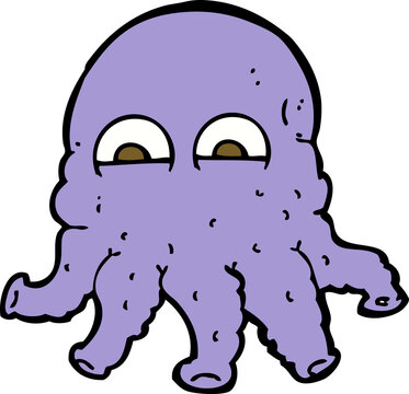 recommend clip art: cartoon alien squid face