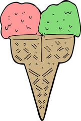 cartoon ice cream