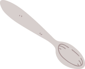 quirky hand drawn cartoon spoon