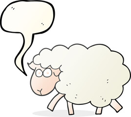 speech bubble cartoon sheep