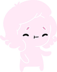 cartoon of a kawaii cute ghost