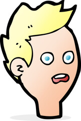 cartoon shocked man