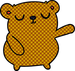 cartoon of a cute bear