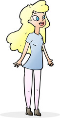 cartoon pretty girl
