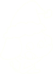 Christmas Elephant Chalk Drawing