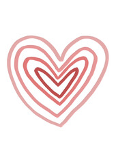 oil paint heart stamp element_pink layer_file png