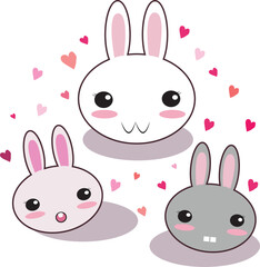  rabbit design cute