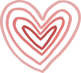 oil paint heart stamp element_pink layer_file eps
