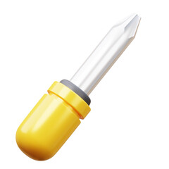 Cross screwdriver 3D Illustration