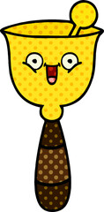 comic book style cartoon school bell