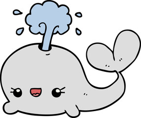 cute cartoon whale
