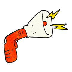 textured cartoon megaphone