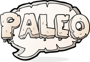 paleo cartoon sign