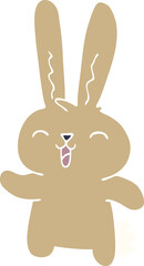 cartoon doodle jolly rabbit