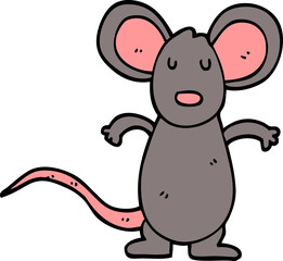 Obraz na płótnie Canvas cartoon doodle mouse rat