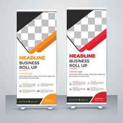 business rollup banners for marketing rack card or dl flyer templates
