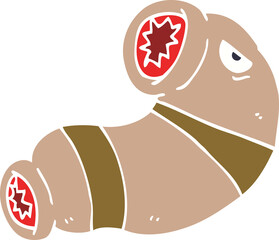 cartoon doodle monster leech