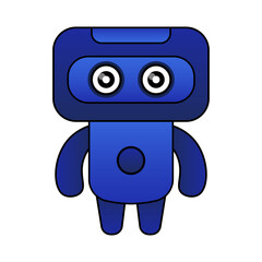 illustration unique robot design mascot