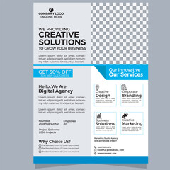 Obraz premium Corporate Business Flyer Template Design Vactor 