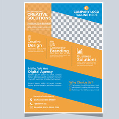 Corporate Business Flyer Template Design Vactor 